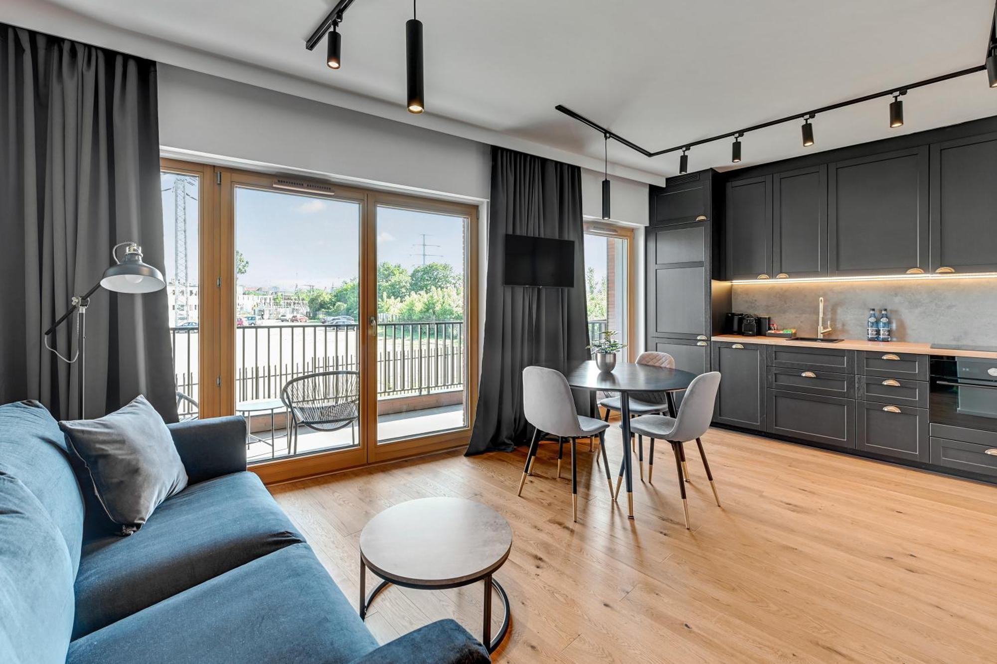 Nadmotlawie Riverside - Gym & Free Parking By Downtown Apartments Гданск Стая снимка